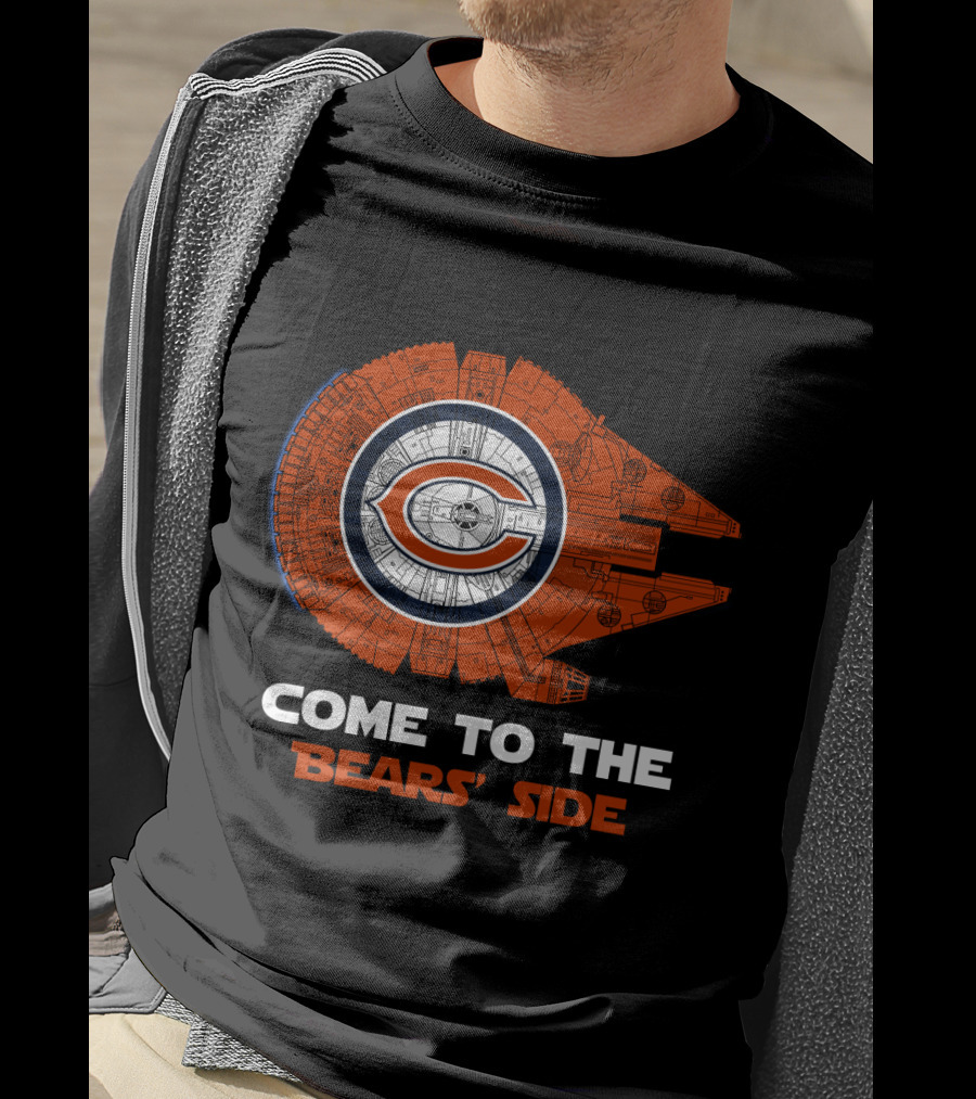 Come To The Bears' Side Millennium Falcon Chicago Bears Nfl T-Shirt
