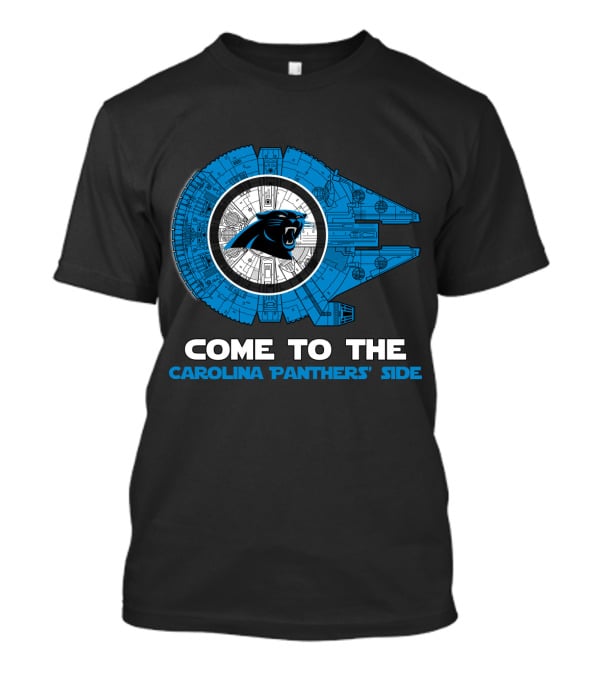 Come To The Carolina Panthers' Side Millennium Falcon Nfl T-Shirt