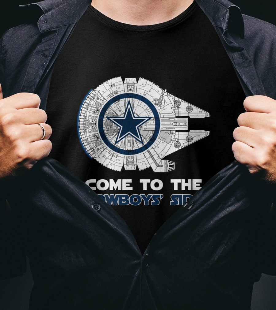 Dallas Cowboys Come To The Cowboys' Side Millennium Falcon Nfl T-Shirt