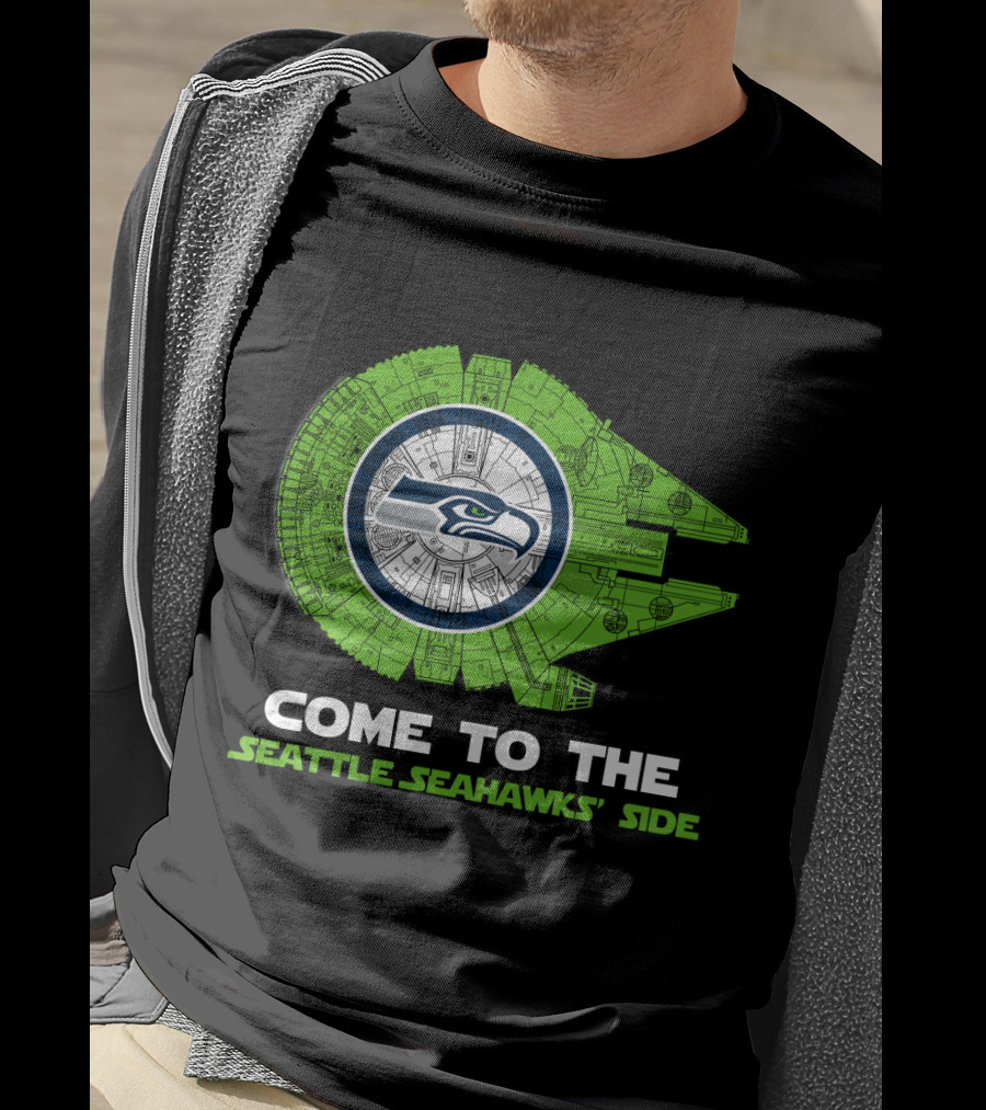 Come To The Seattle Seahawks' Side Millennium Falcon Nfl T-Shirt