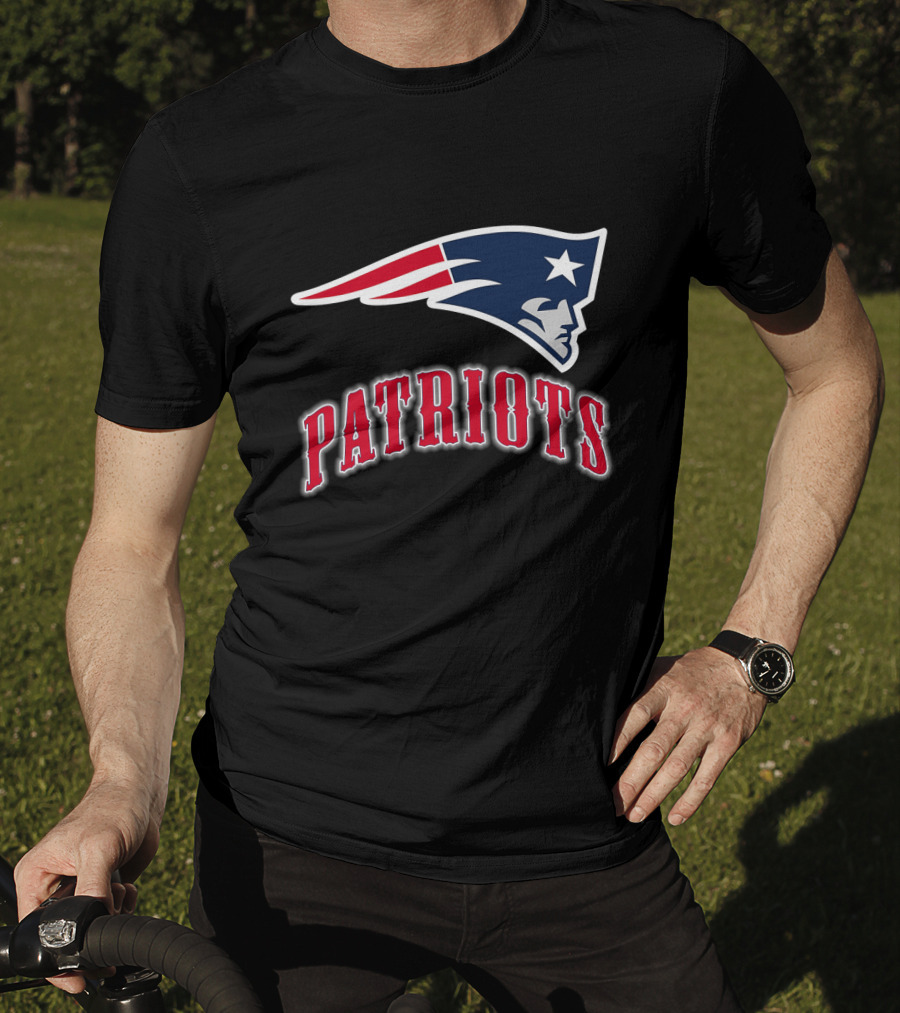 Patriots New England Team Logo Star And Stripes T-Shirt