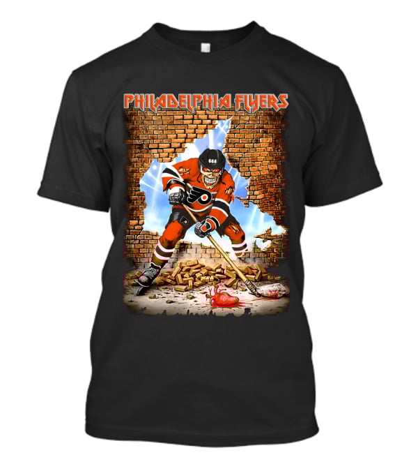 Philadelphia Flyers Eddie The Head Hockey Crossover T-Shirt