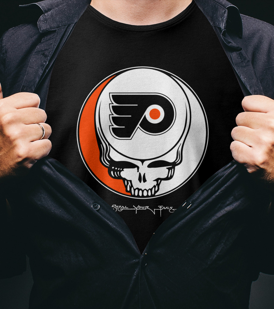 Steal Your Face Grateful Dead Philadelphia Flyers T-Shirt
