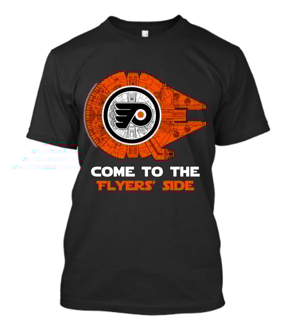 Come To The Flyers' Side Philadelphia Millennium Falcon T-Shirt