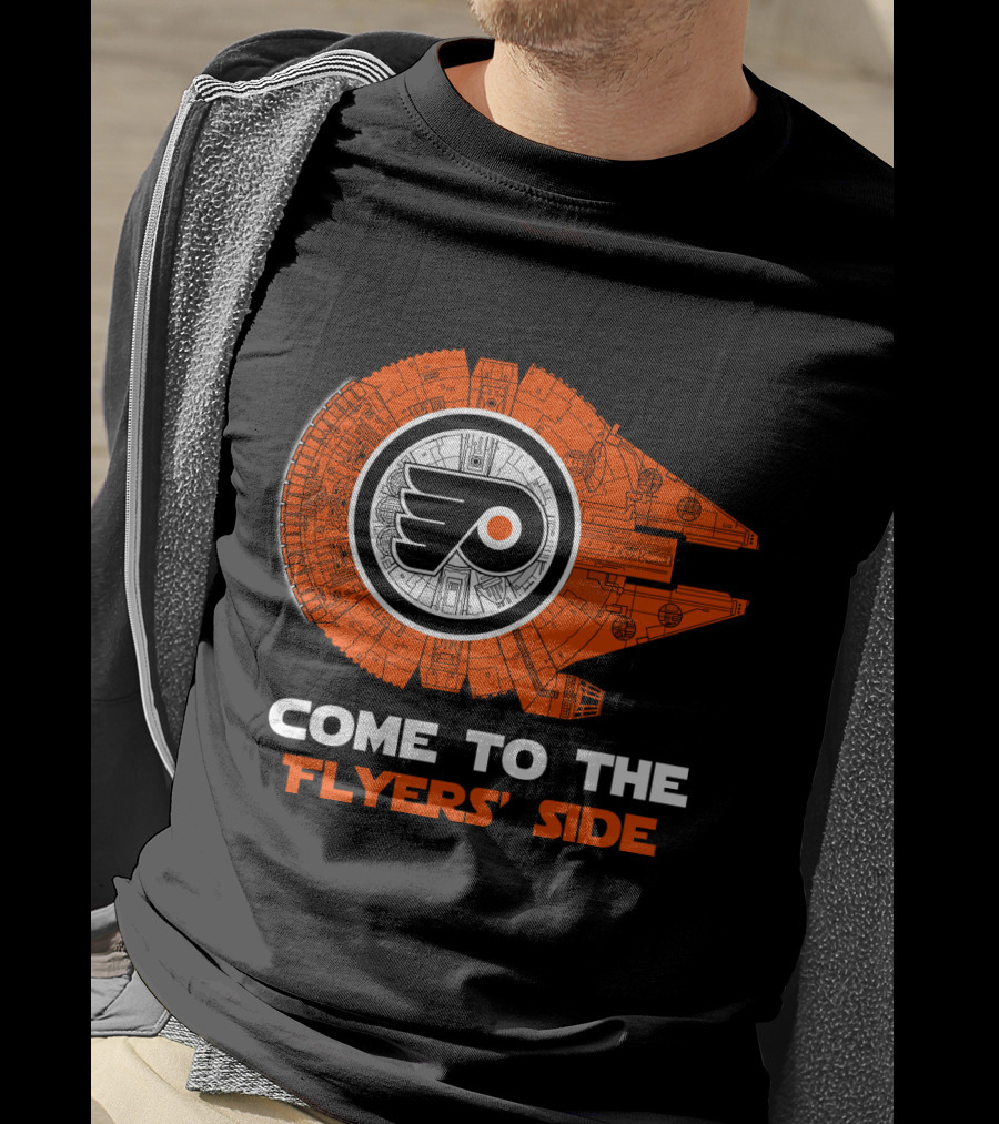 Come To The Flyers' Side Philadelphia Millennium Falcon T-Shirt