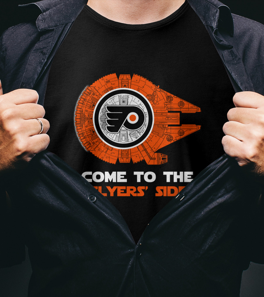 Come To The Flyers' Side Philadelphia Millennium Falcon T-Shirt