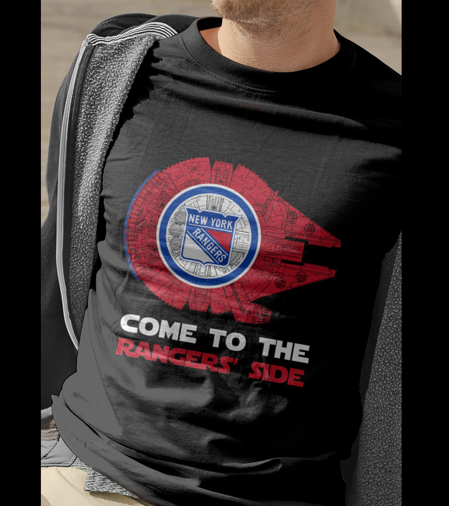 New York Rangers Millennium Falcon Come To The Rangers' Side T-Shirt
