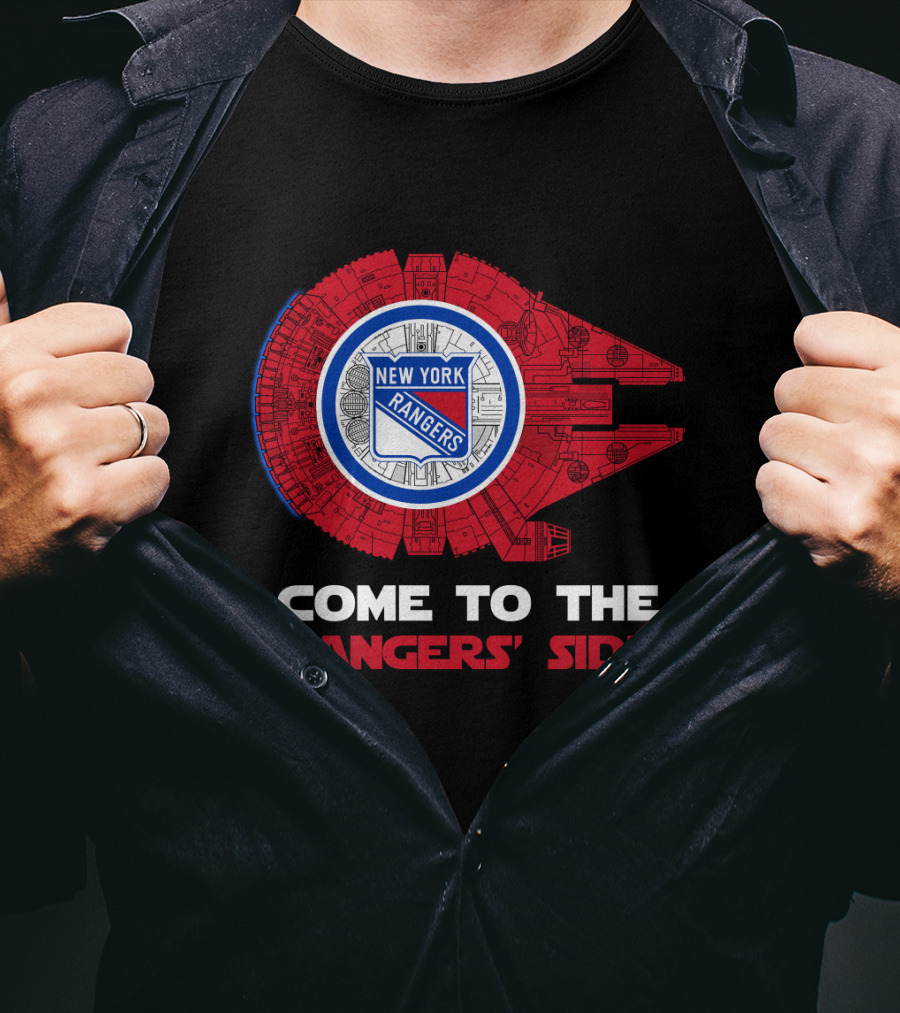 New York Rangers Millennium Falcon Come To The Rangers' Side T-Shirt