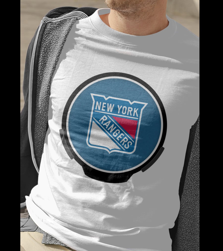 New York Rangers Power Decal Logo Shield T-Shirt