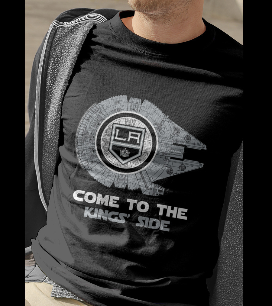 Come To The Kings' Side Los Angeles Kings Millennium Falcon T-Shirt