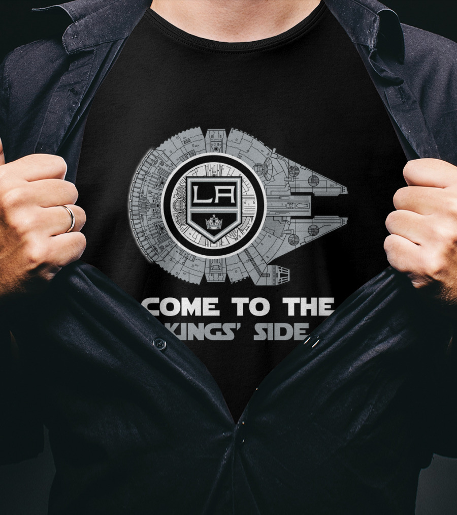 Come To The Kings' Side Los Angeles Kings Millennium Falcon T-Shirt