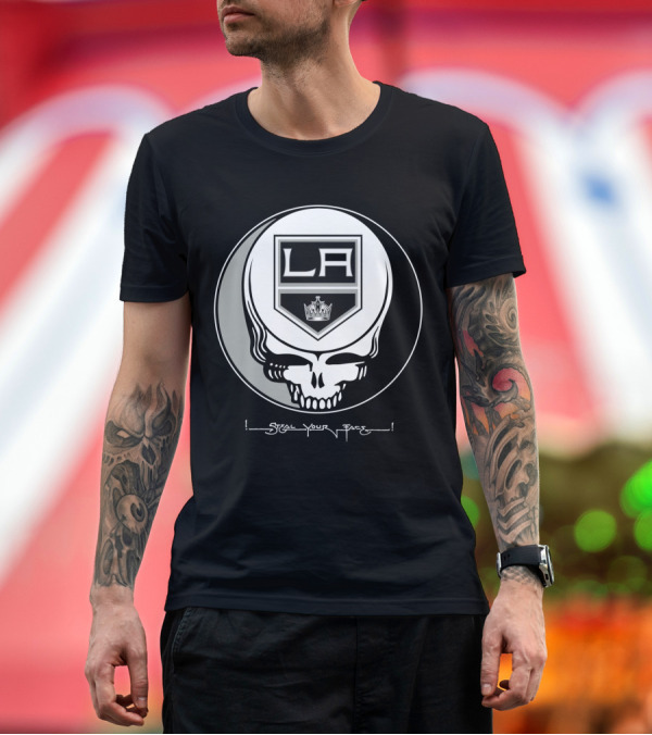 Premium T-Shirt: GRATEFUL DEAD Los Angeles Kings Steal Your Face T-Shirt GRATEFUL DEAD Los Angeles Kings Steal Your Face T-Shirt