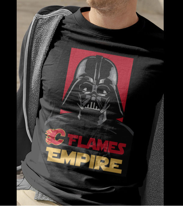 Calgary Flames Empire Darth Vader NHL T-Shirt