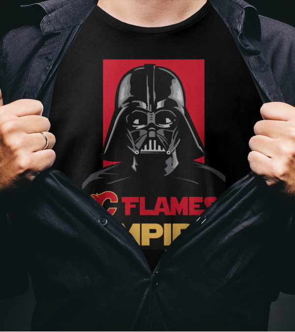 Calgary Flames Empire Darth Vader NHL T-Shirt