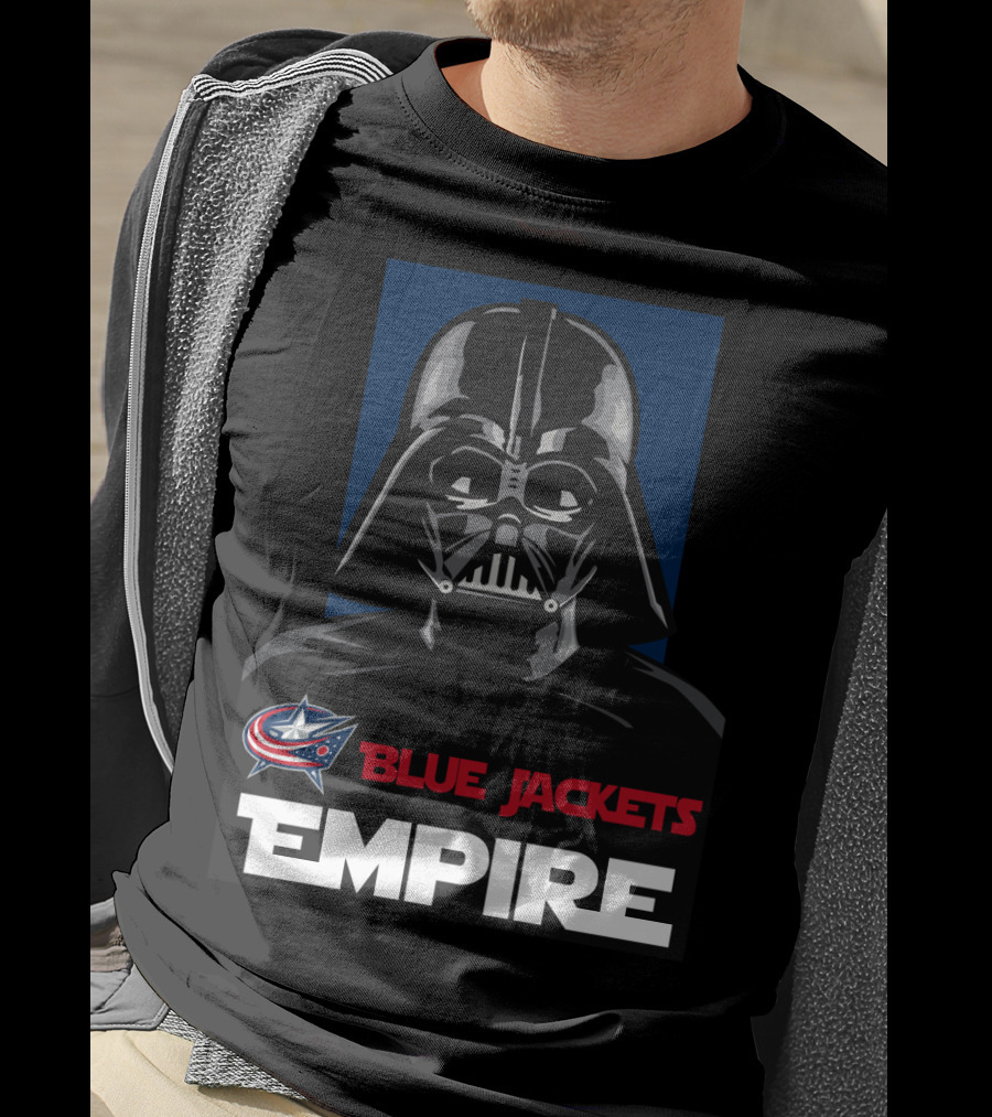 Columbus Blue Jackets Empire Darth Vader NHL T-Shirt