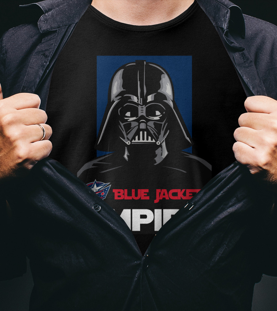 Columbus Blue Jackets Empire Darth Vader NHL T-Shirt