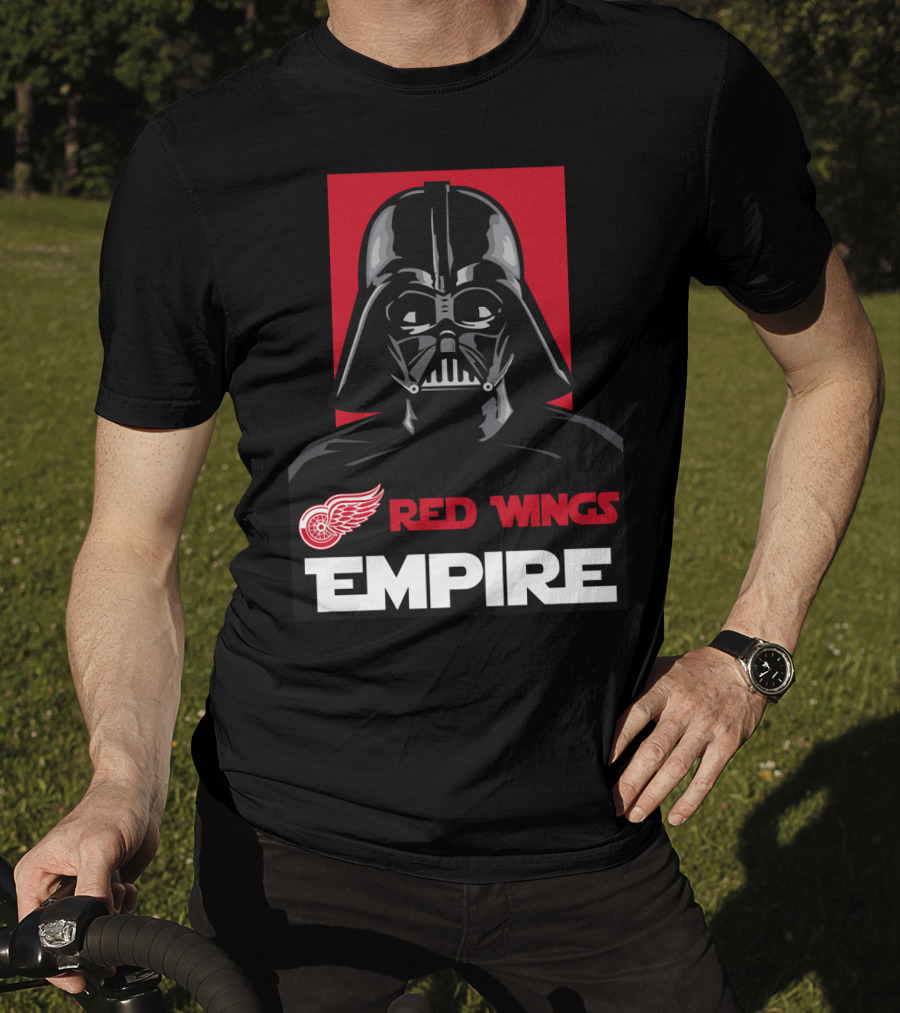 Detroit Red Wings Empire Darth Vader NHL T-Shirt