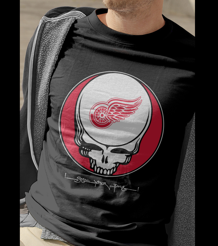 Grateful Dead Steal Your Face Detroit Red Wings T-Shirt