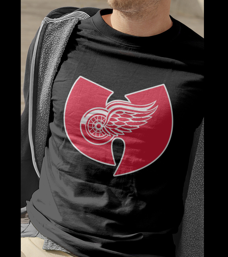 Detroit Red Wings Wu-Tang Clan Logo Merge T-Shirt