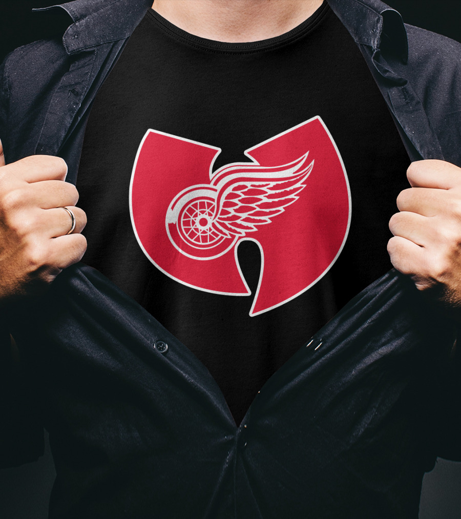 Detroit Red Wings Wu-Tang Clan Logo Merge T-Shirt