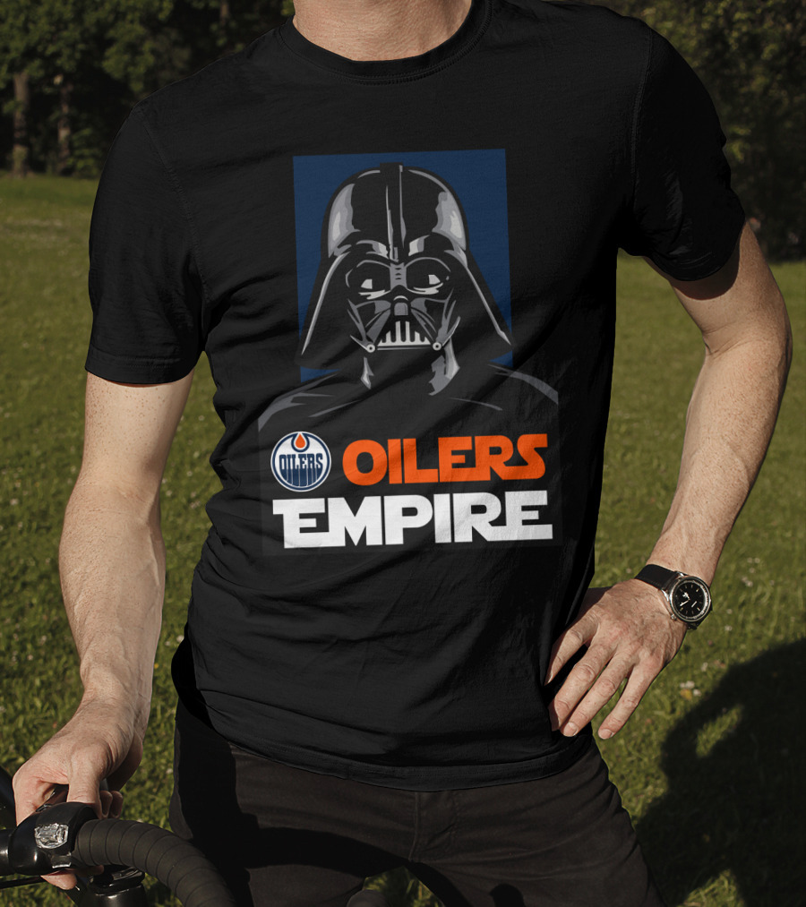 Edmonton Oilers Empire Darth Vader NHL T-Shirt