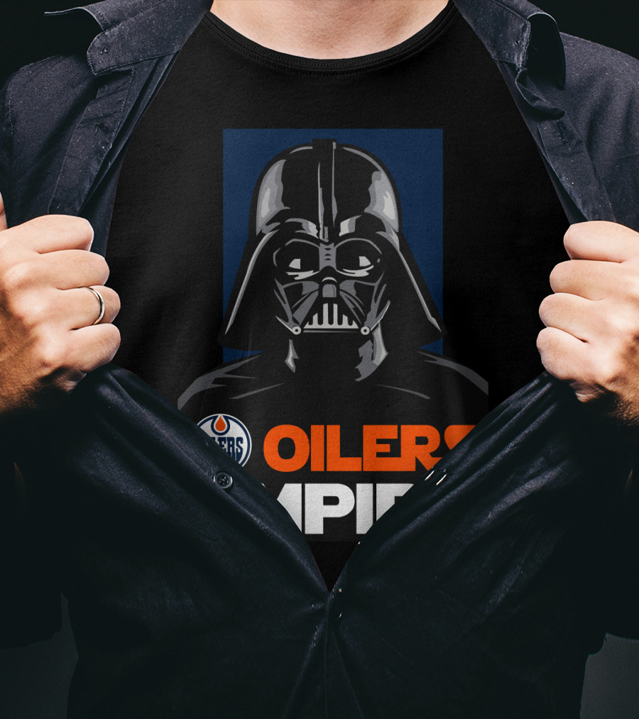 Edmonton Oilers Empire Darth Vader NHL T-Shirt