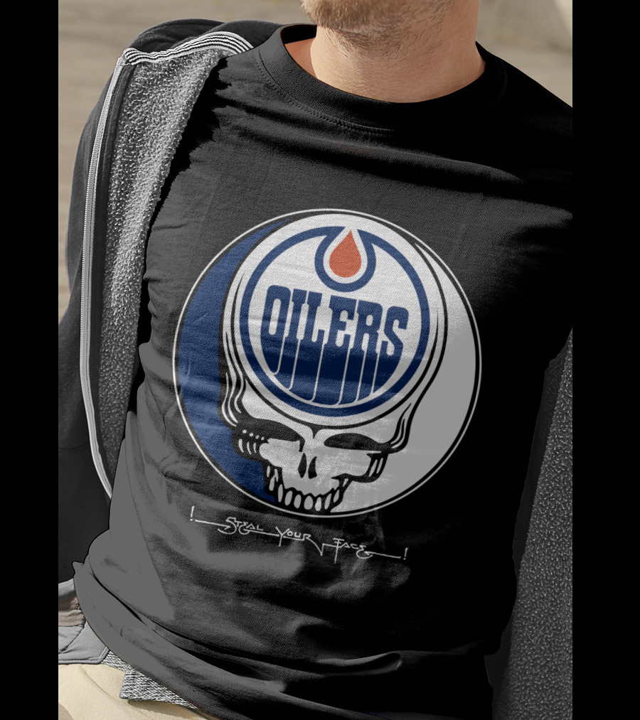 Grateful Dead Steal Your Face Edmonton Oilers T-Shirt