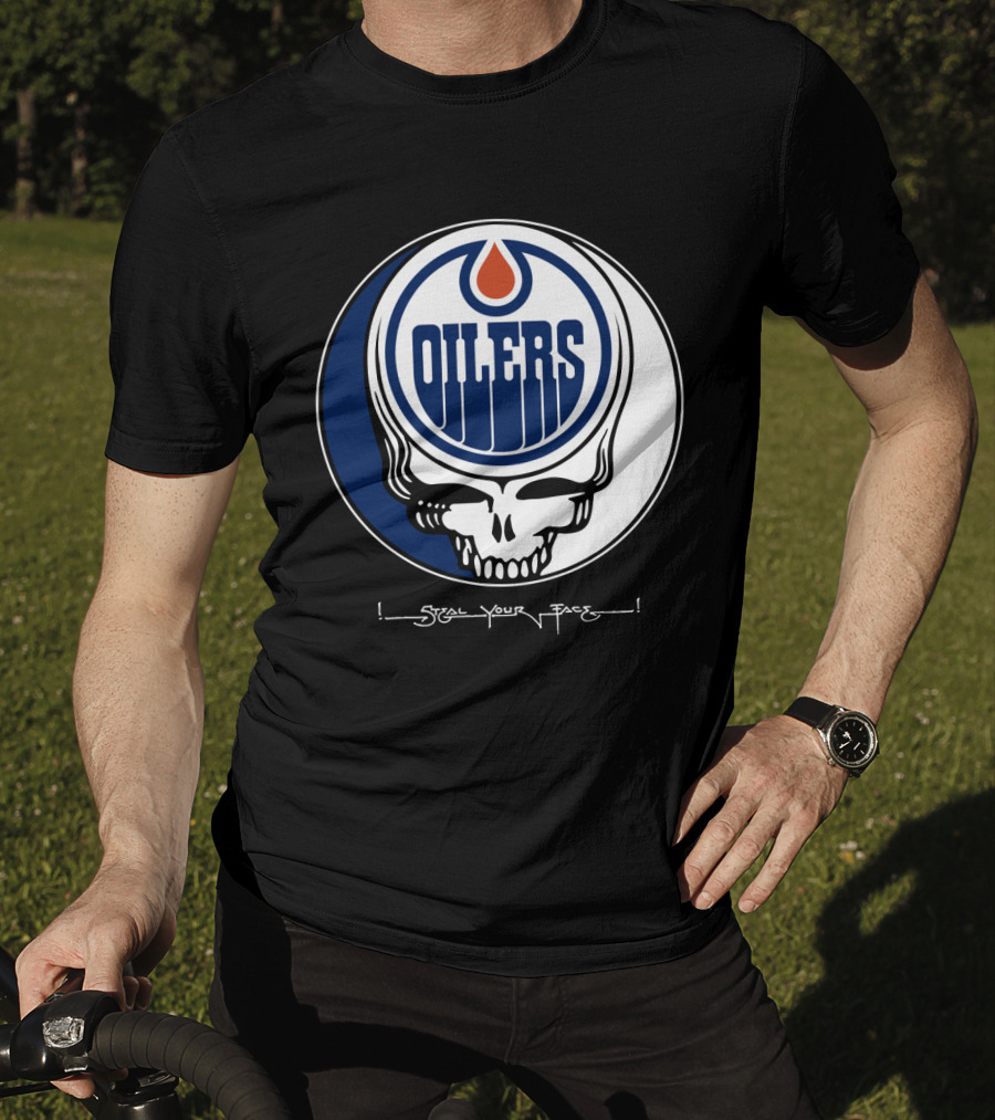 Grateful Dead Steal Your Face Edmonton Oilers T-Shirt