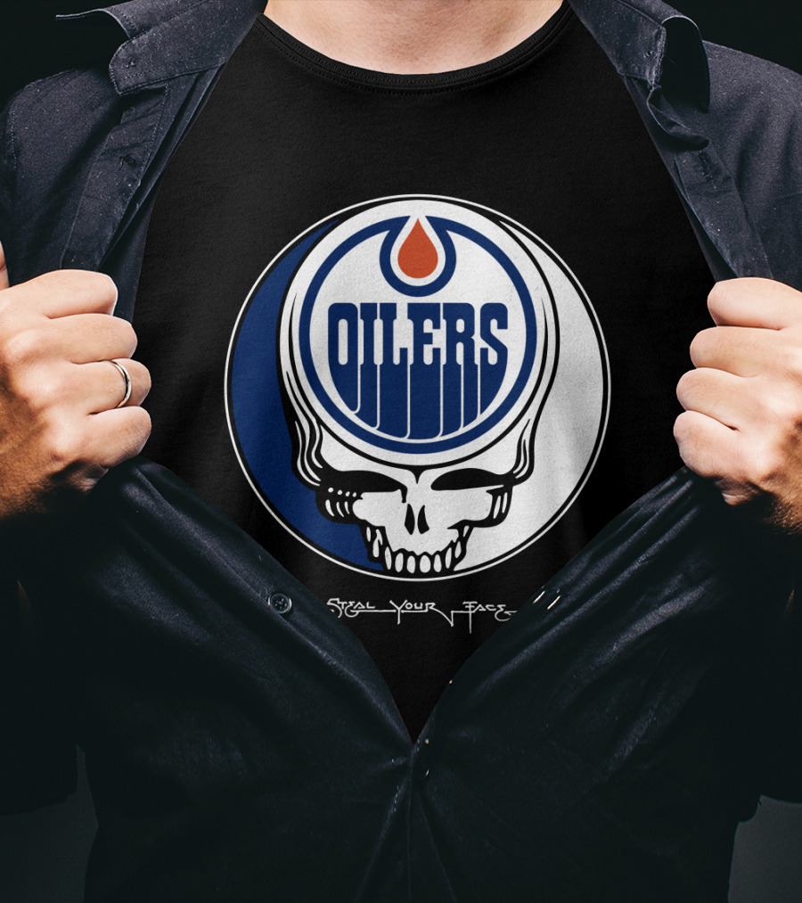 Grateful Dead Steal Your Face Edmonton Oilers T-Shirt