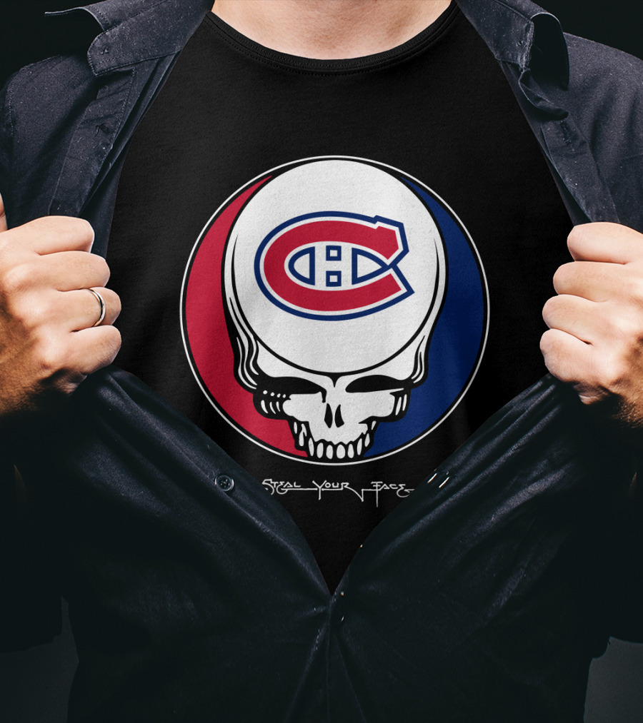 GRATEFUL DEAD Montreal Canadiens Steal Your Face T-Shirt