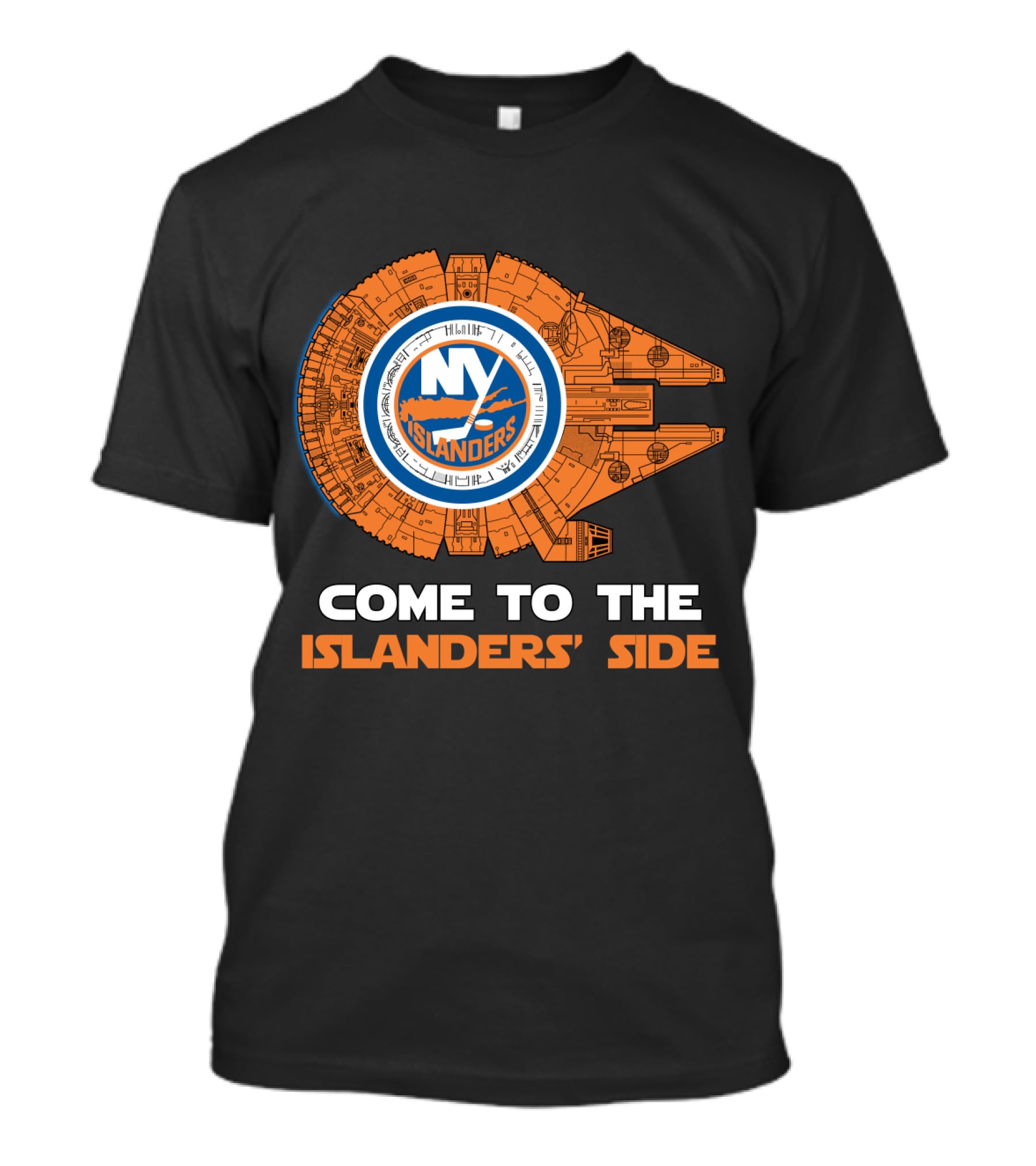 New York Islanders Come To The Islanders' Side Millennium Falcon T-Shirt