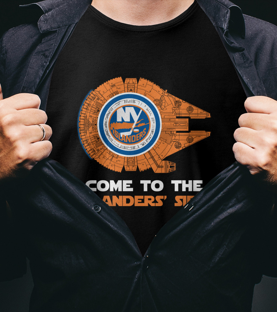 New York Islanders Come To The Islanders' Side Millennium Falcon T-Shirt