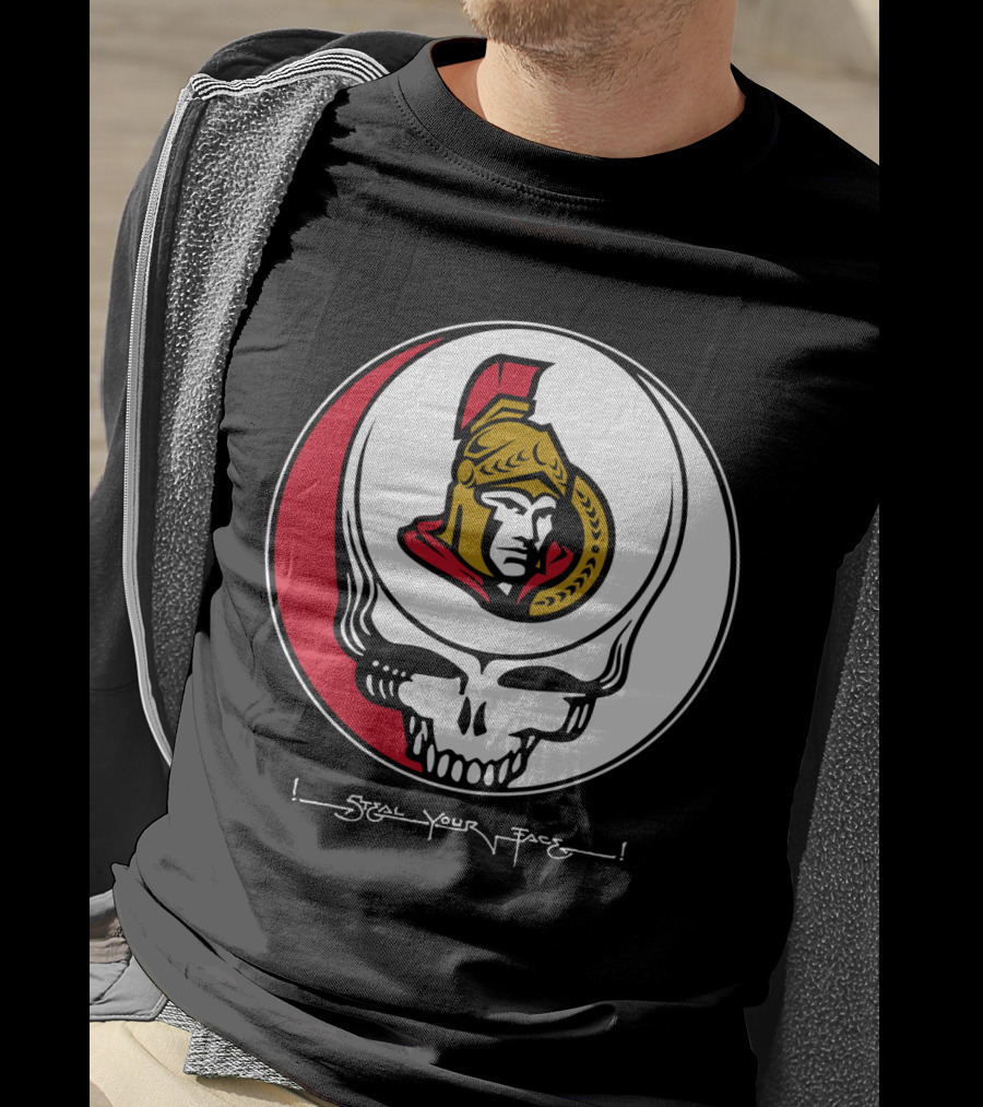 Steal Your Face Grateful Dead Ottawa Senators T-Shirt