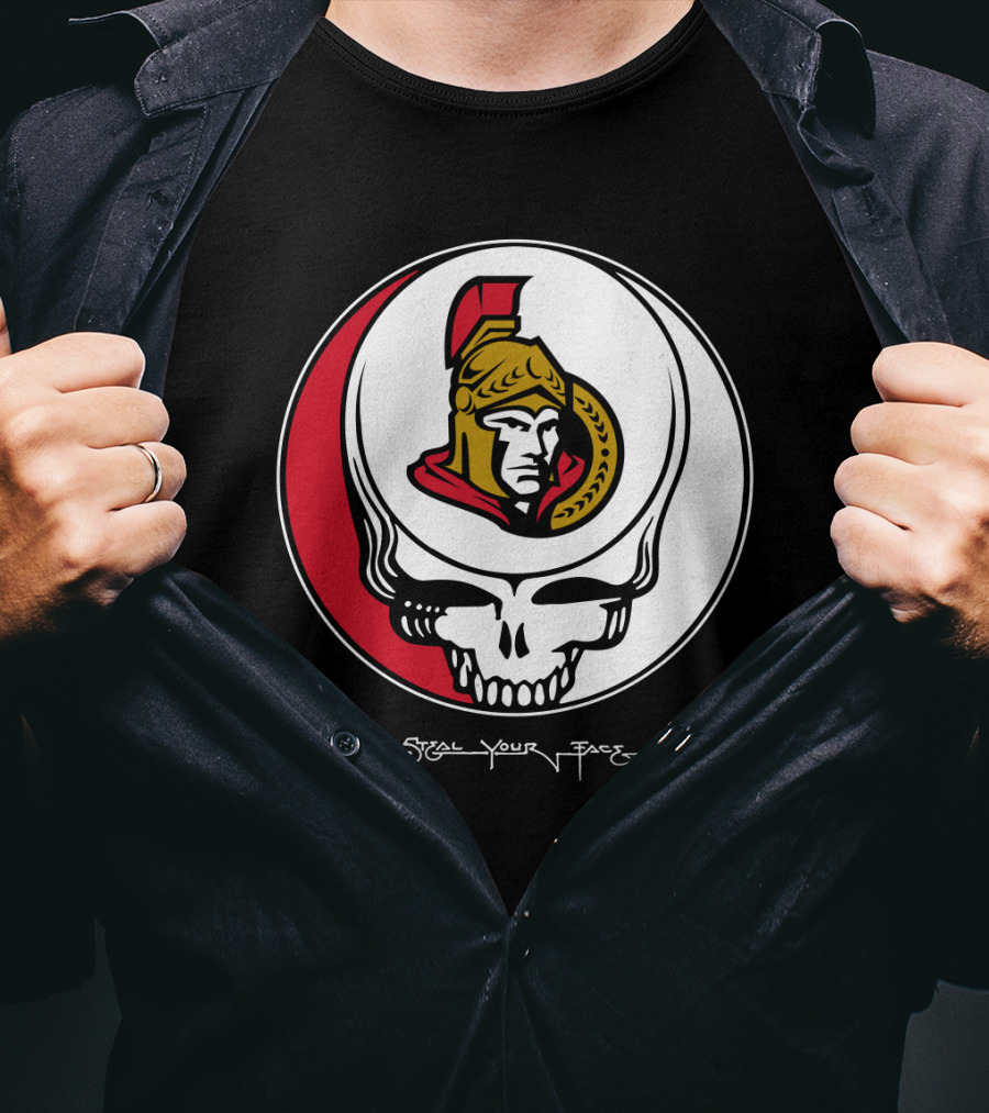 Steal Your Face Grateful Dead Ottawa Senators T-Shirt