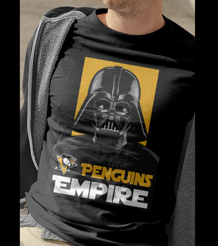 Pittsburgh Penguins Empire Darth Vader NHL Star Wars Crossover T-Shirt