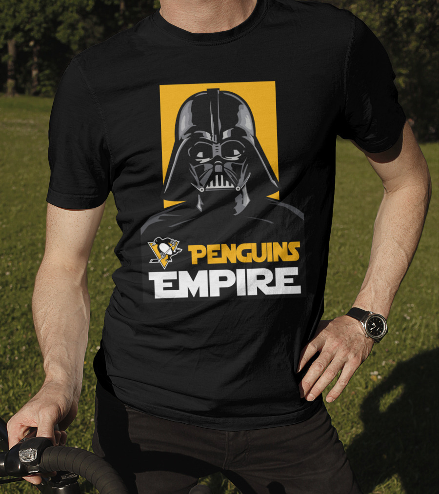 Pittsburgh Penguins Empire Darth Vader NHL Star Wars Crossover T-Shirt