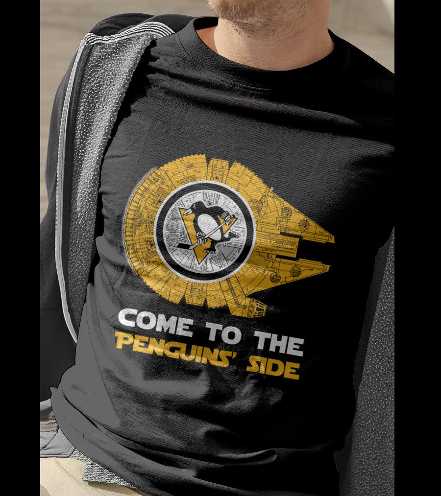 Pittsburgh Penguins Millennium Falcon Come To The Penguins' Side T-Shirt