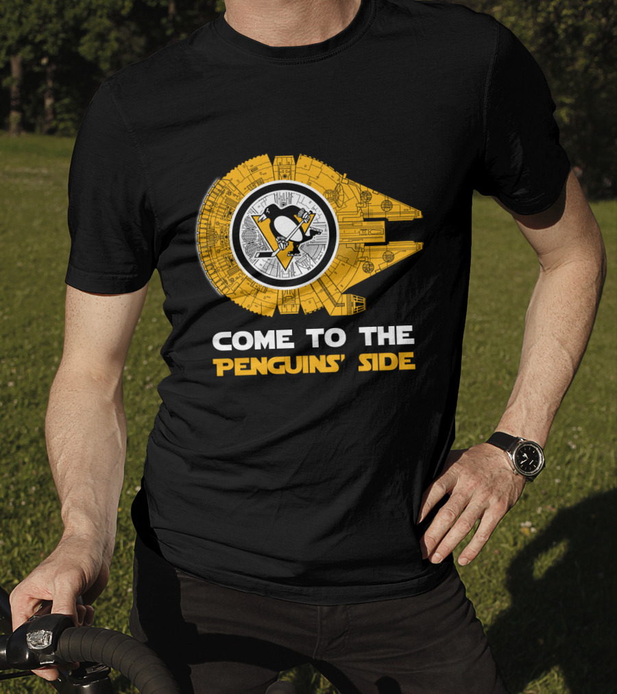 Pittsburgh Penguins Millennium Falcon Come To The Penguins' Side T-Shirt