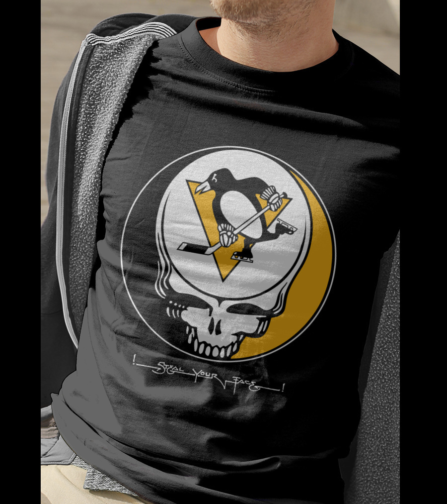 Steal Your Face Grateful Dead Pittsburgh Penguins T-Shirt
