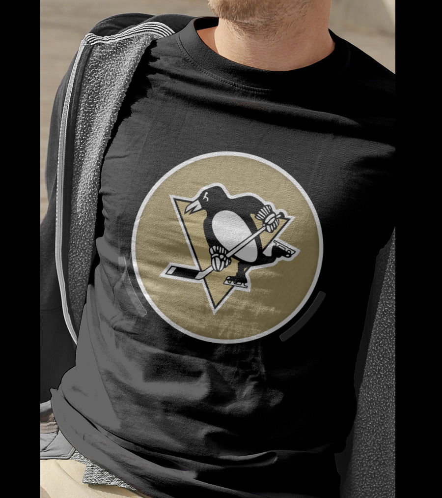 Pittsburgh Penguins Power Decal Logo Hockey Emblem T-Shirt