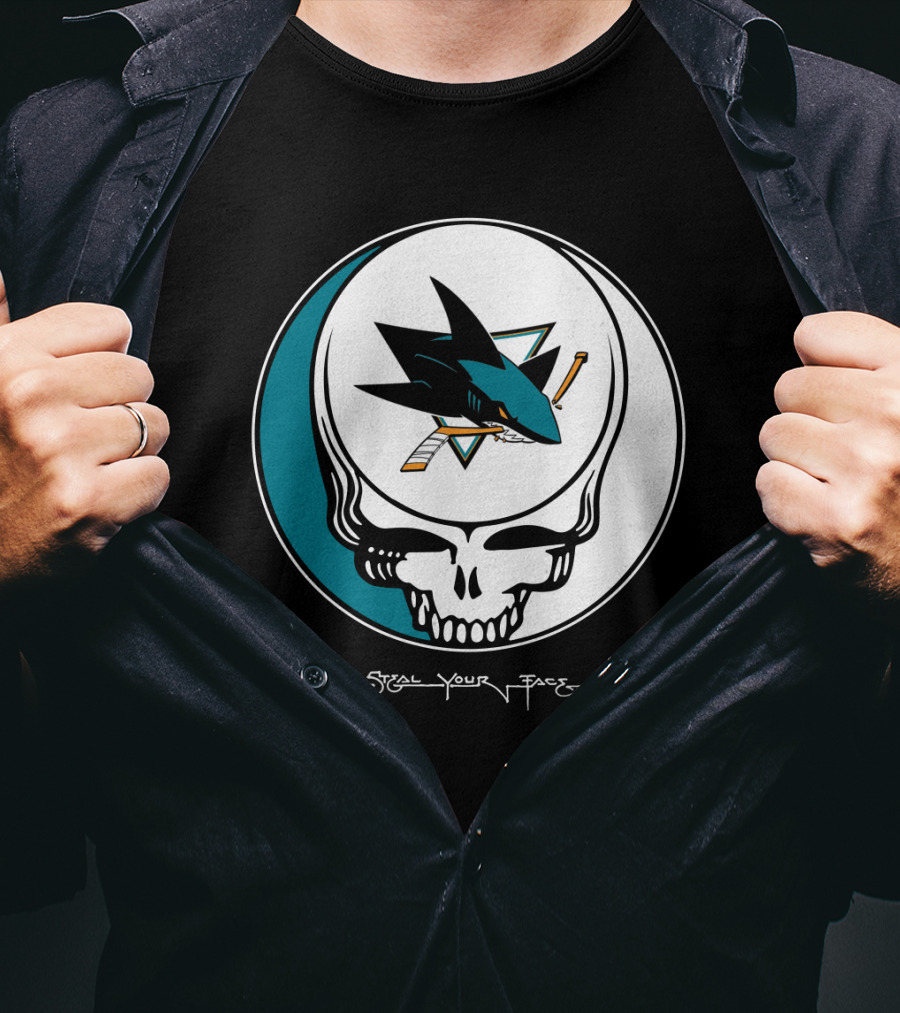 Grateful Dead Steal Your Face San Jose Sharks T-Shirt