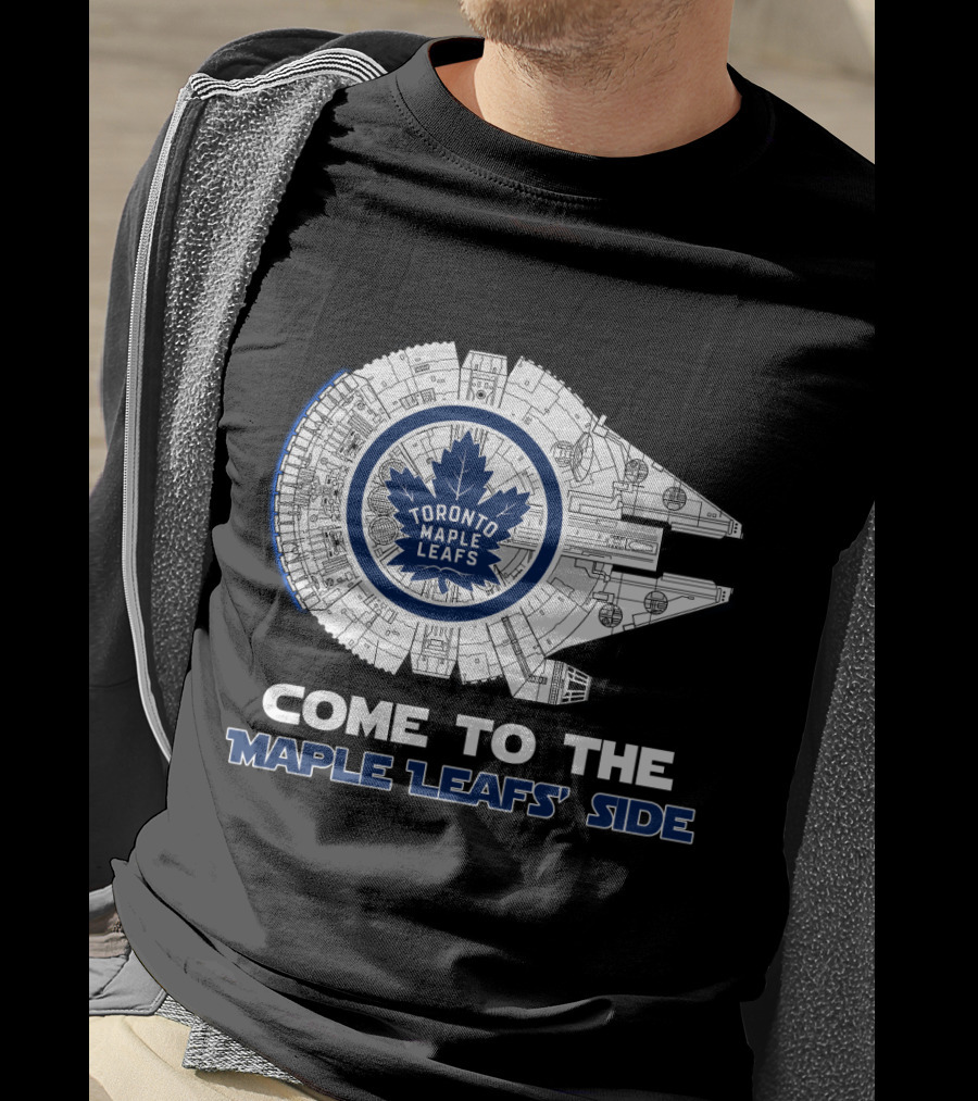 Toronto Maple Leafs Millennium Falcon Come To The Maple Leafs' Side T-Shirt