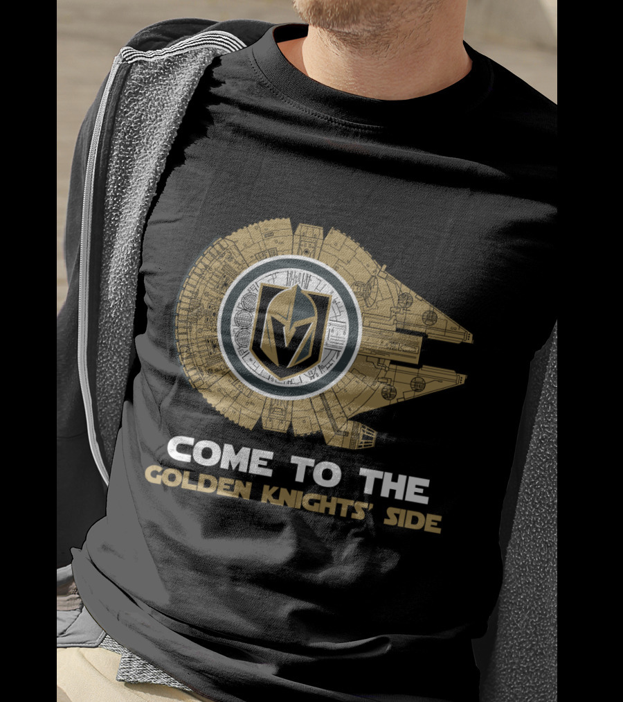 Come To The Golden Knights' Side Millennium Falcon T-Shirt