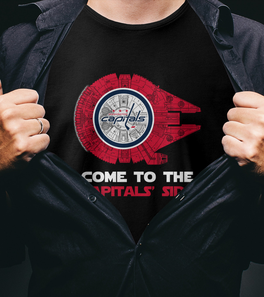 Washington Capitals Millennium Falcon Come To The Capitals' Side T-Shirt