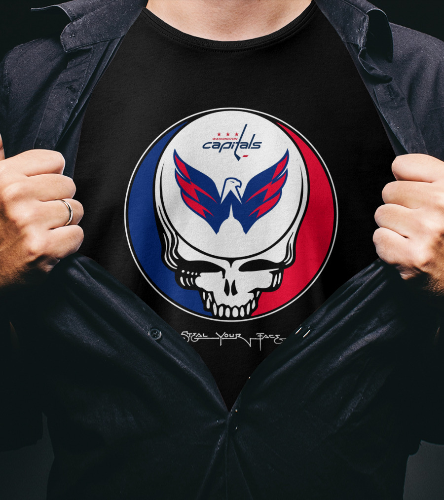 Grateful Dead Washington Capitals Steal Your Face T-Shirt