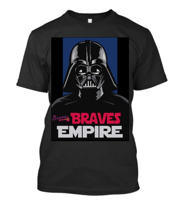 Braves Empire Darth Vader Atlanta Braves T-Shirt