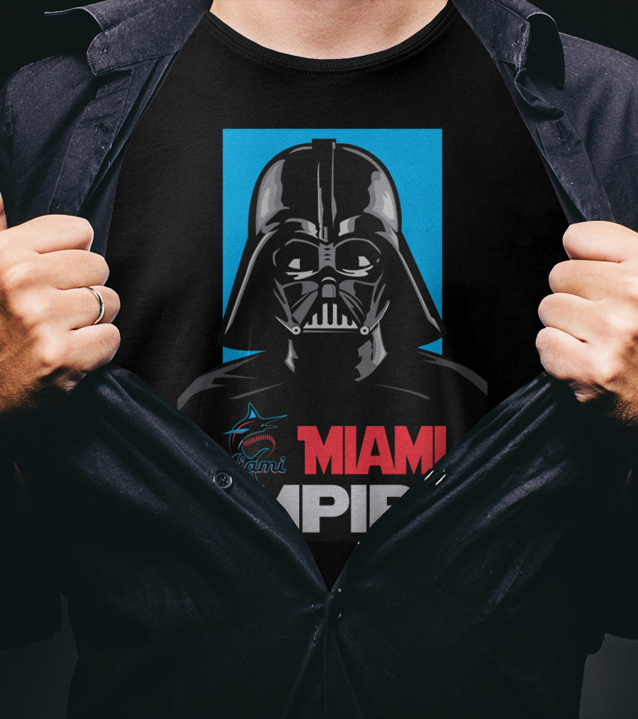 Miami Marlins Empire Miami Darth Vader T-Shirt