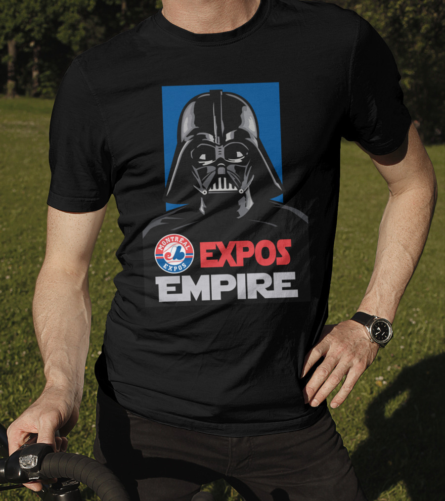 Montreal Expos Empire Darth Vader Star Wars Crossover T-Shirt
