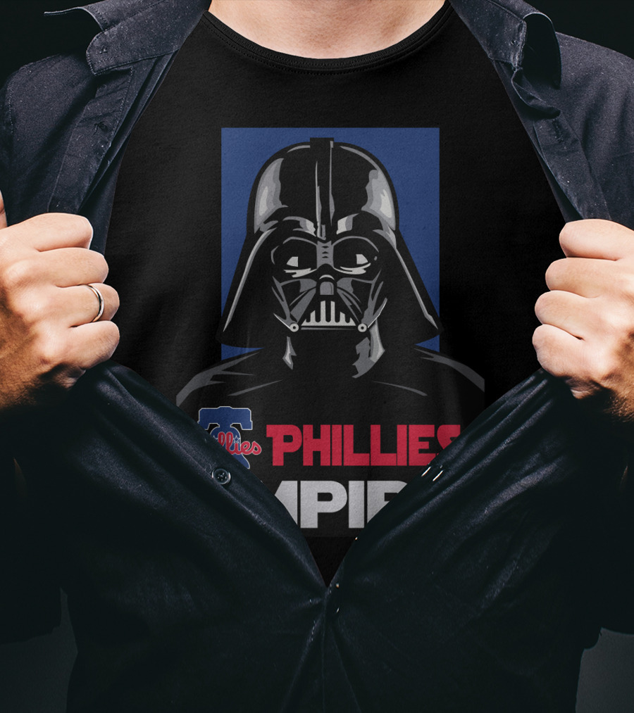 Phillies Empire Darth Vader Philadelphia Phillies T-Shirt