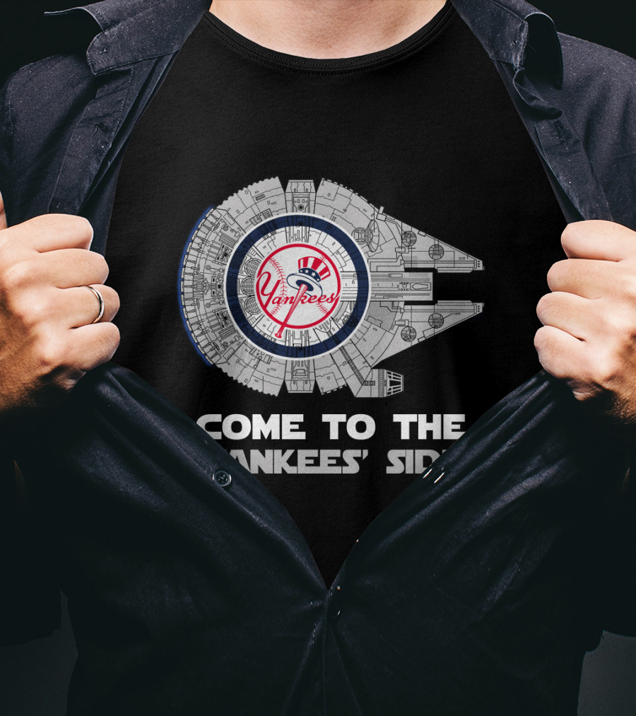 New York Yankees Come To The Yankees' Side Millennium Falcon T-Shirt